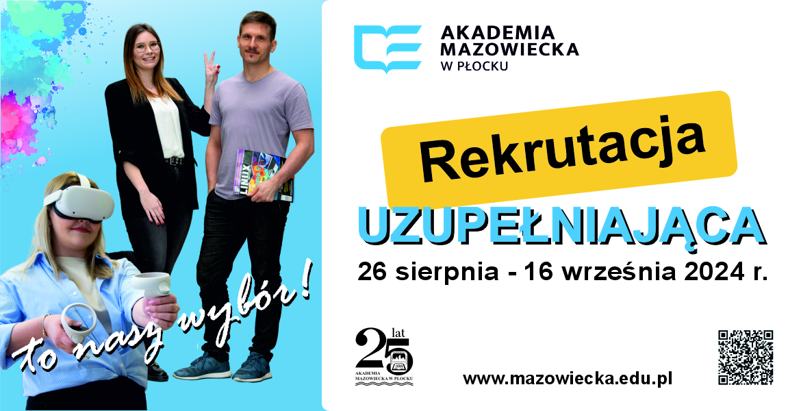Grafika przedstawiająca informację o rekrutacji uzupełniającej