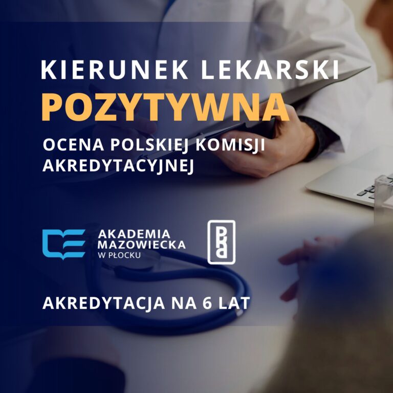 Grafika informująca o akredytacji dla kierunku lekarskiego